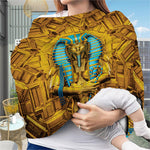 Golden Egyptian Pharaoh Print Baby Seat Cover