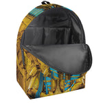 Golden Egyptian Pharaoh Print Backpack