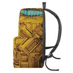 Golden Egyptian Pharaoh Print Backpack