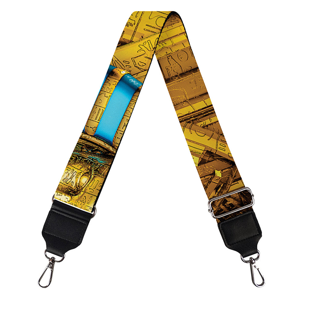 Golden Egyptian Pharaoh Print Bag Strap