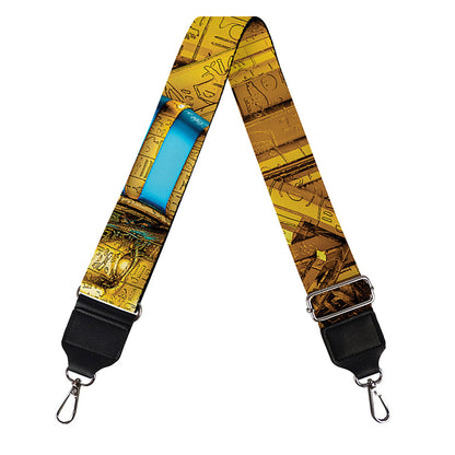 Golden Egyptian Pharaoh Print Bag Strap