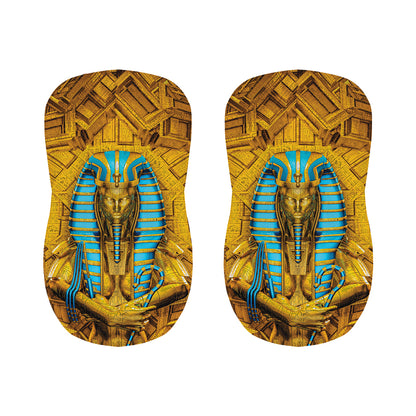 Golden Egyptian Pharaoh Print Bar Stool Covers