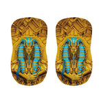 Golden Egyptian Pharaoh Print Bar Stool Covers