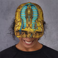 Golden Egyptian Pharaoh Print Baseball Cap
