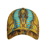 Golden Egyptian Pharaoh Print Baseball Cap