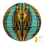 Golden Egyptian Pharaoh Print Basketball
