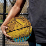 Golden Egyptian Pharaoh Print Basketball