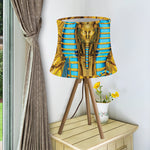 Golden Egyptian Pharaoh Print Bell Lamp Shade