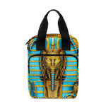 Golden Egyptian Pharaoh Print Bible Tote Bag