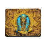 Golden Egyptian Pharaoh Print Bifold Wallet