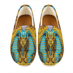 Golden Egyptian Pharaoh Print Casual Shoes