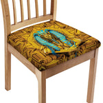 Golden Egyptian Pharaoh Print Chair Cushion Cover