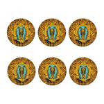 Golden Egyptian Pharaoh Print Coaster Set