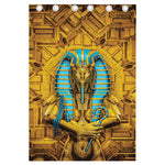 Golden Egyptian Pharaoh Print Curtain