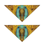 Golden Egyptian Pharaoh Print Dog Bandana