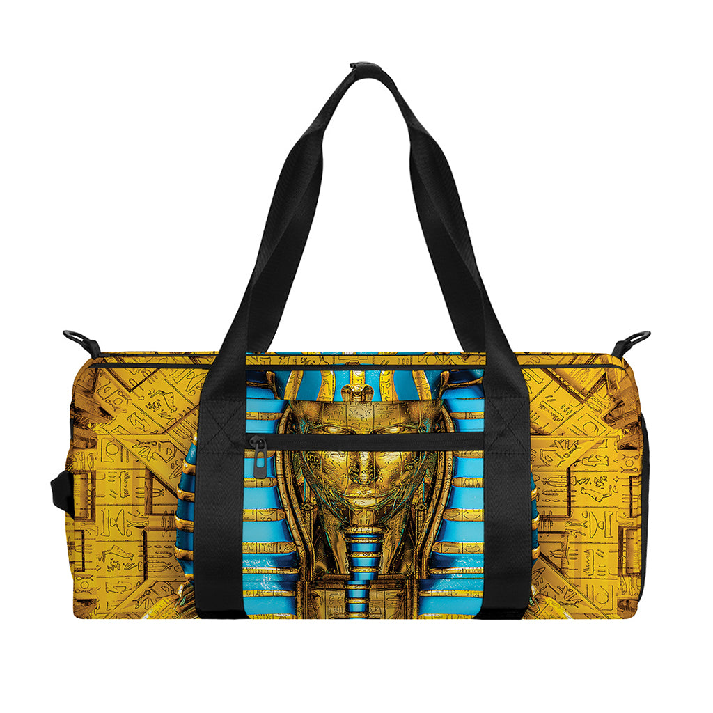 Golden Egyptian Pharaoh Print Gym Bag