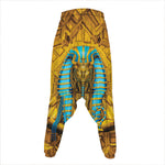 Golden Egyptian Pharaoh Print Hammer Pants