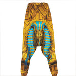 Golden Egyptian Pharaoh Print Hammer Pants