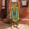 Golden Egyptian Pharaoh Print Harem Pants