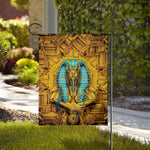Golden Egyptian Pharaoh Print House Flag