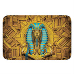 Golden Egyptian Pharaoh Print Indoor Door Mat