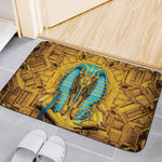 Golden Egyptian Pharaoh Print Indoor Door Mat