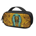 Golden Egyptian Pharaoh Print Portable Cooler Travel Case