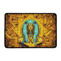 Golden Egyptian Pharaoh Print Kitchen Mat
