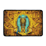 Golden Egyptian Pharaoh Print Kitchen Mat