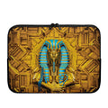 Golden Egyptian Pharaoh Print Laptop Sleeve