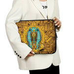 Golden Egyptian Pharaoh Print Laptop Sleeve