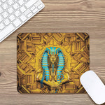 Golden Egyptian Pharaoh Print Mouse Pad
