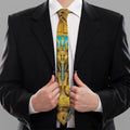 Golden Egyptian Pharaoh Print Necktie