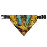 Golden Egyptian Pharaoh Print Over The Collar Dog Bandana