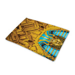 Golden Egyptian Pharaoh Print Pet Cooling Mat Cover