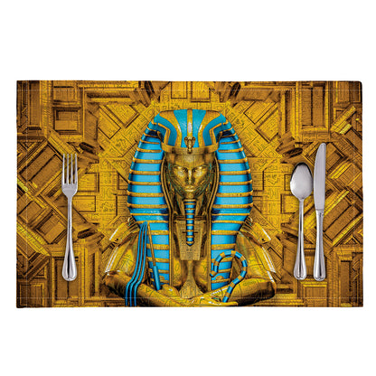 Golden Egyptian Pharaoh Print Placemat