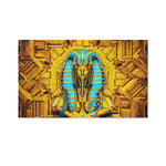Golden Egyptian Pharaoh Print Polyester Flag