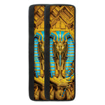 Golden Egyptian Pharaoh Print Refrigerator Handle Covers