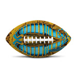 Golden Egyptian Pharaoh Print Rugby Ball
