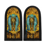Golden Egyptian Pharaoh Print Skillet Handle Cover