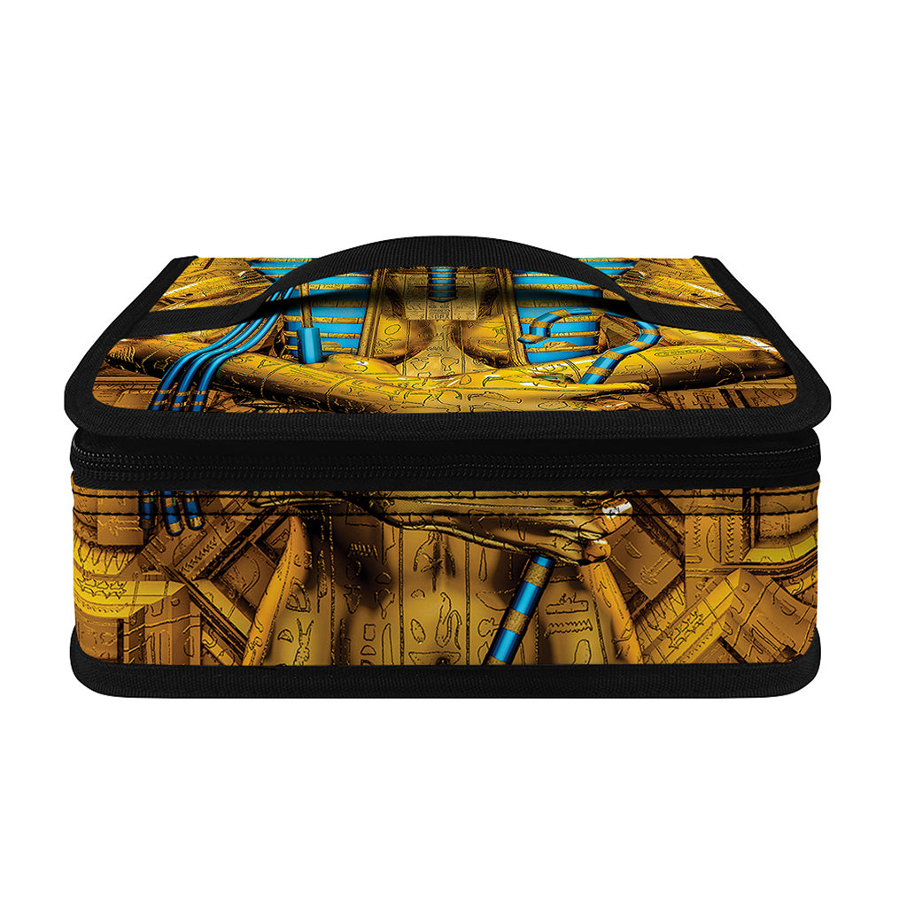 Golden Egyptian Pharaoh Print Small Lunch Bag