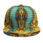 Golden Egyptian Pharaoh Print Snapback Cap
