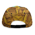 Golden Egyptian Pharaoh Print Snapback Cap