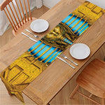 Golden Egyptian Pharaoh Print Table Runner