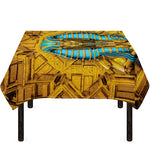 Golden Egyptian Pharaoh Print Tablecloth