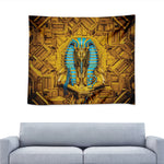 Golden Egyptian Pharaoh Print Tapestry