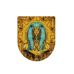 Golden Egyptian Pharaoh Print Toilet Lid Cover