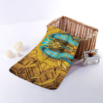 Golden Egyptian Pharaoh Print Towel
