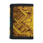 Golden Egyptian Pharaoh Print Trifold Wallet
