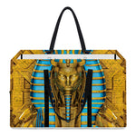 Golden Egyptian Pharaoh Print Utility Tote Bag